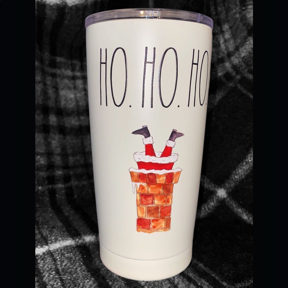 New Rae Dunn HO HO HO 17 oz Insulated Tumbler
